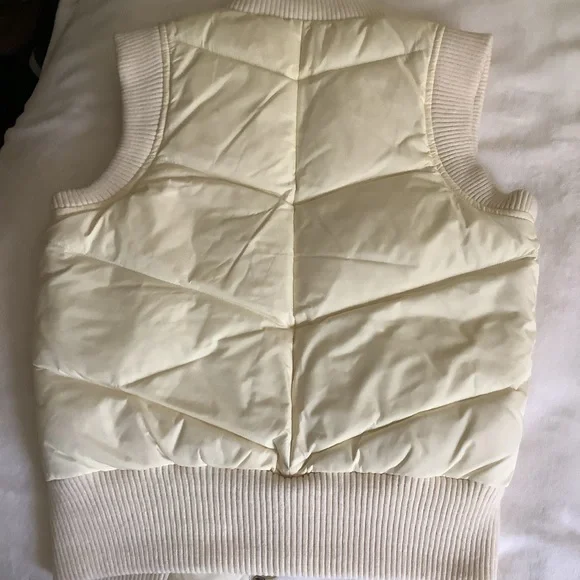 DKNY Ivory Down Feather Vest - Picture 9 of 13